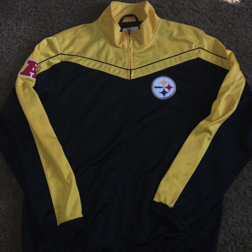 Steeler zip up sweatshirt